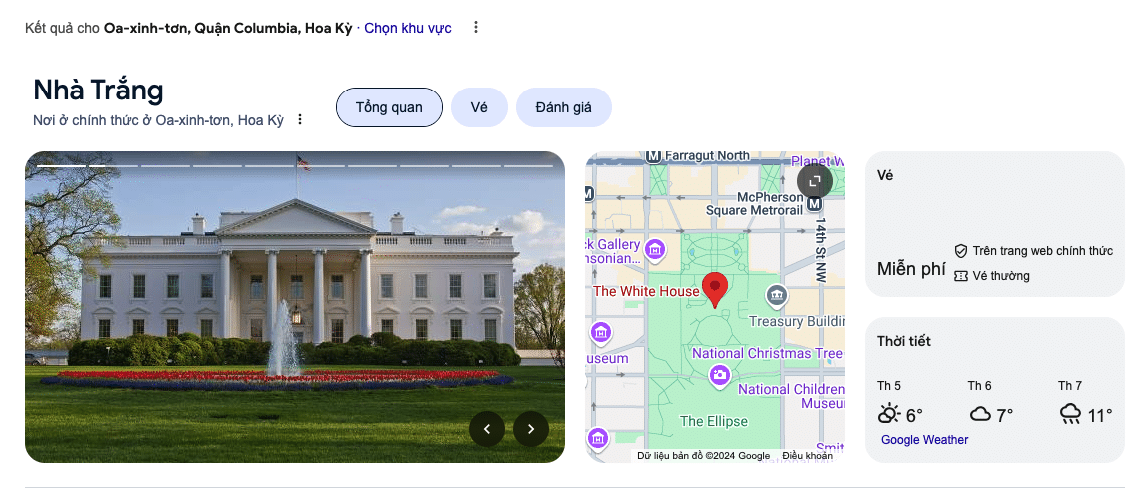 White House Google My Business - Knowledge Graph Là Gì? Bí Mật Tối Ưu Seo Bạn Cần Biết White House Google My Business