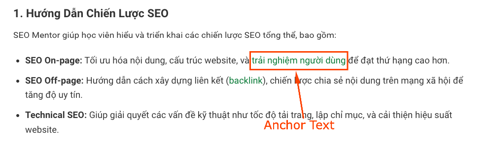 Anchor - Seo Mũ Đen: Chiến Lược Nguy Hiểm Và Lựa Chọn Thay Thế #1 Anchor Text