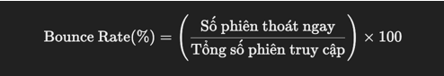 Bounce Rate - Chỉ Số Seo: Kpi Quan Trọng Cần Theo Dõi Khi Thuê Dịch Vụ Seo Bounce Rate