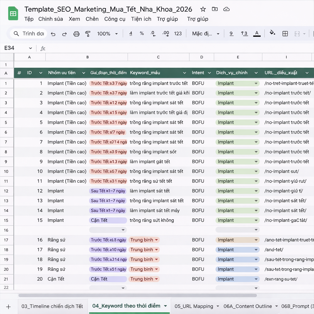 Seo Marketing Mua Tet Cho Nha Khoa 04 Vuong - Template Seo Marketing Mùa Tết Cho Nha Khoa 2026 – Triển Khai 45 Ngày Ra Lead Seo Marketing Mùa Tết Cho Nha Khoa 04 Vuong
