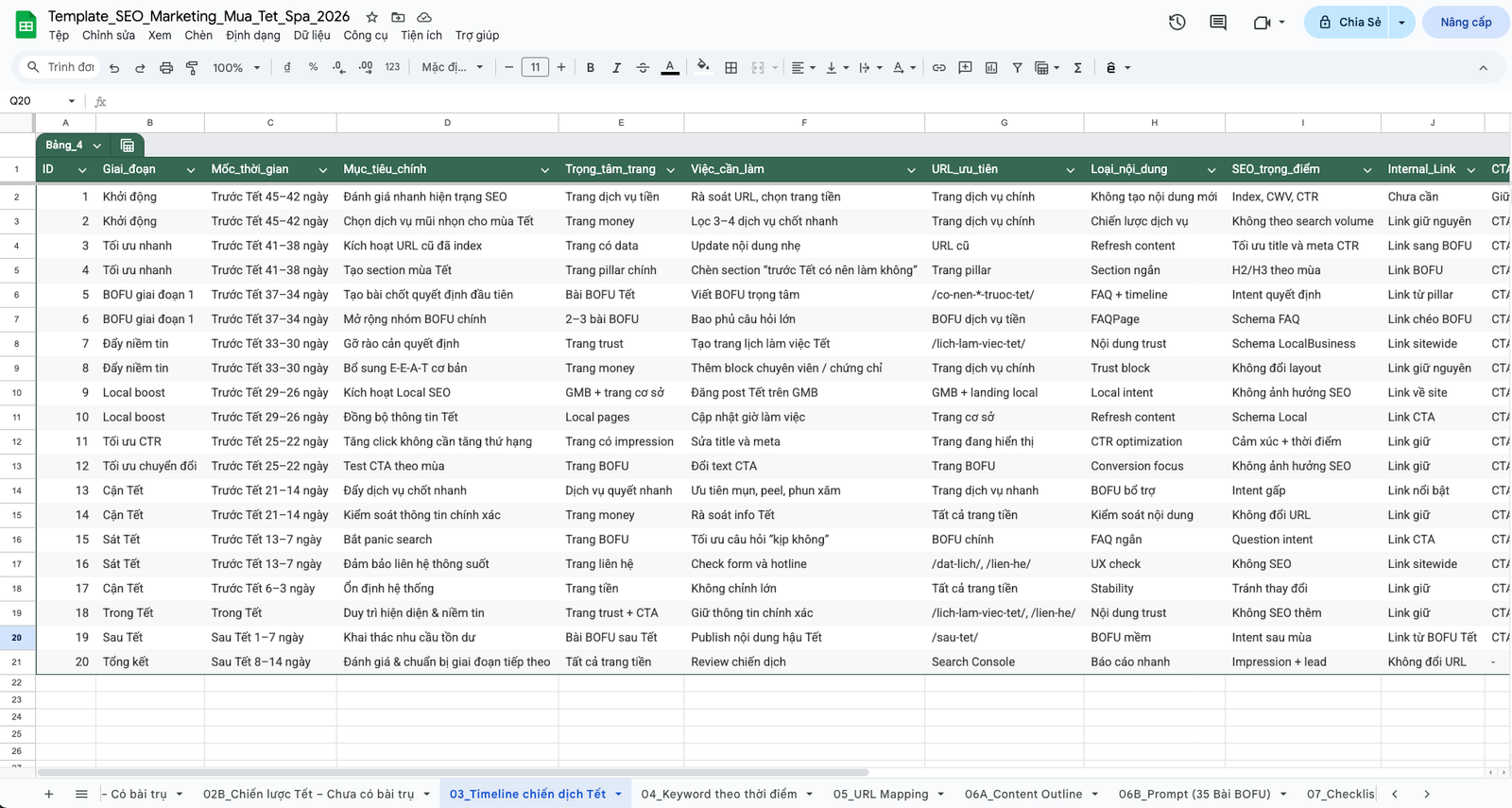 Seo Marrketing Spa 03 - Template Seo Marketing Mùa Tết Cho Spa 2026 – Kế Hoạch 45 Ngày Ra Lịch Hẹn Seo Marrketing Spa 03