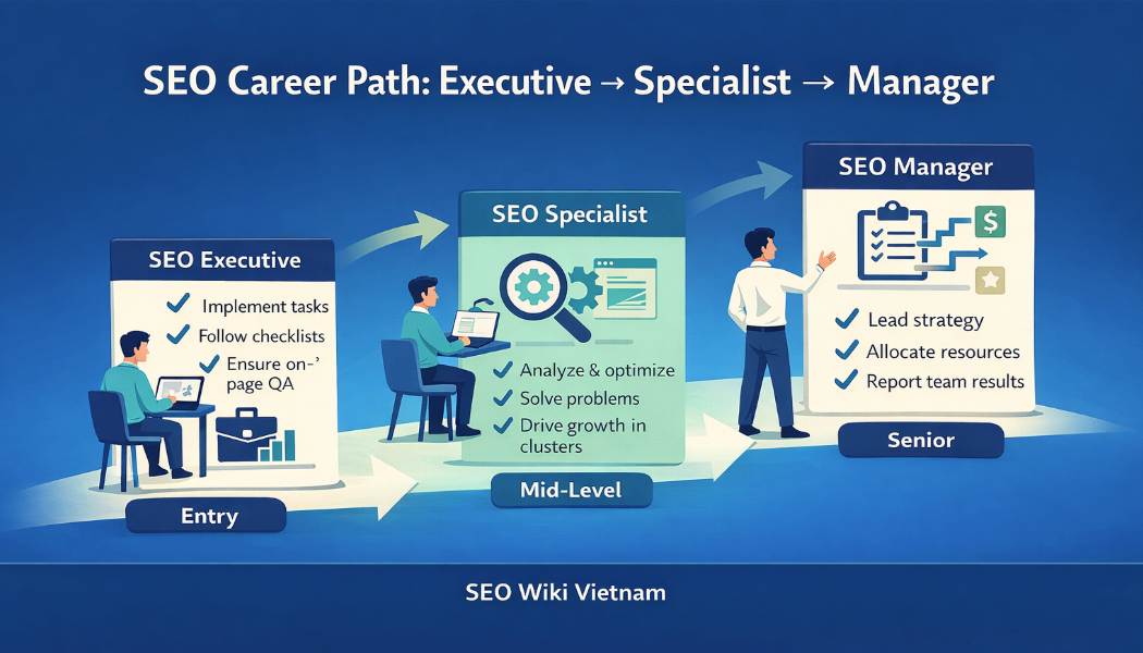 Sơ Đồ Lộ Trình Nghề Seo Từ Seo Executive Đến Seo Specialist Và Seo Manager