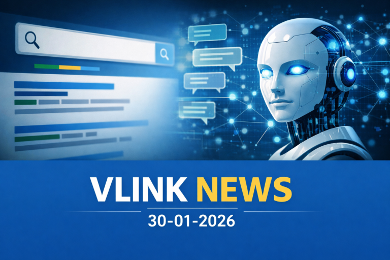 Vlink News 30 01 2026 - Google Thêm “Hỏi Tiếp” Trong Ai Overviews, Đẩy Người Dùng Sang Ai Mode Ảnh Đại Diện Vlink News Ngày 30-01-2026