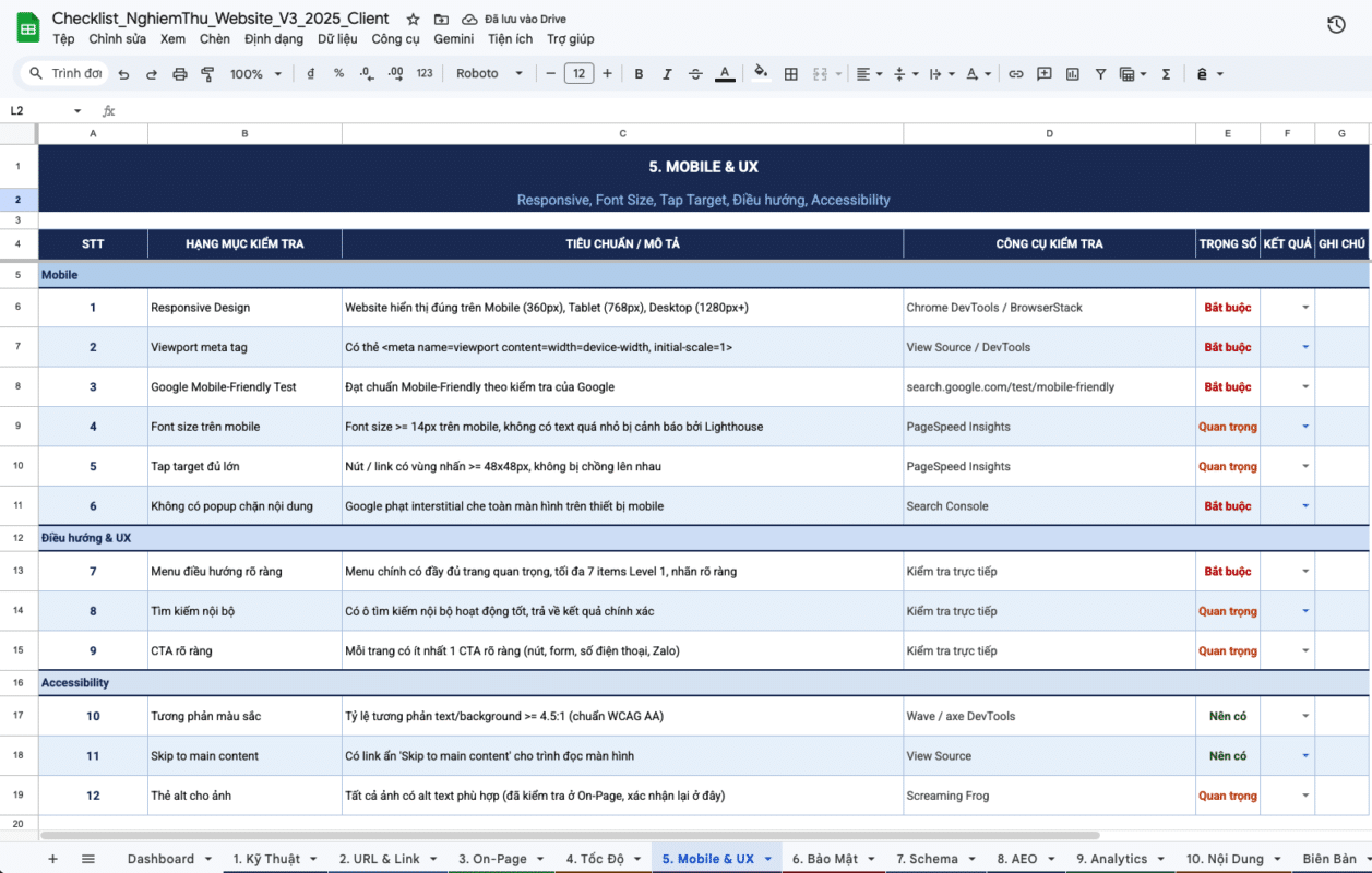 Checklist Nghiem Thu Website Wordpress Chuan Seo Aeo 2 1 - Checklist Nghiệm Thu Website Wordpress Chuẩn Seo + Aeo: 10 Nhóm Quan Trọng Cần Kiểm Tra Checklist Nghiệm Thu Website Wordpress Chuẩn Seo + Aeo 2