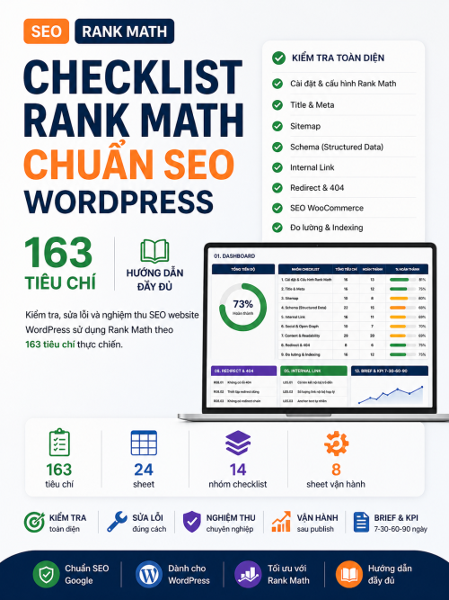 Checklist Rank Math Chuẩn Seo Wordpress 163 Tiêu Chí, Hướng Dẫn Đầy Đủ 2
