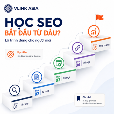 Học Seo Bắt Đầu Từ Đâu? Lộ Trình Đúng Cho Người Mới Tại Vlink Asia