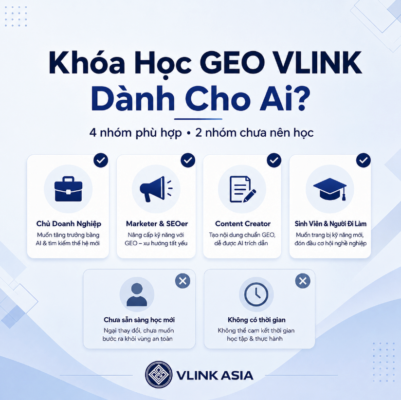 Khóa Học Geo Vlink Dành Cho Ai, 4 Nhóm Phù Hợp Và 2 Nhóm Chưa Nên Học
