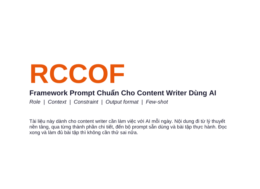 Rccof La Gi Framework Prompt Content Ai Vlink Asia - Rccof Là Gì? Framework Viết Prompt Content Ai Đúng Ngữ Cảnh Rccof La Gi Framework Prompt Content Ai Vlink Asia